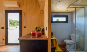 Salle de bain dans Lodge Luxe bois